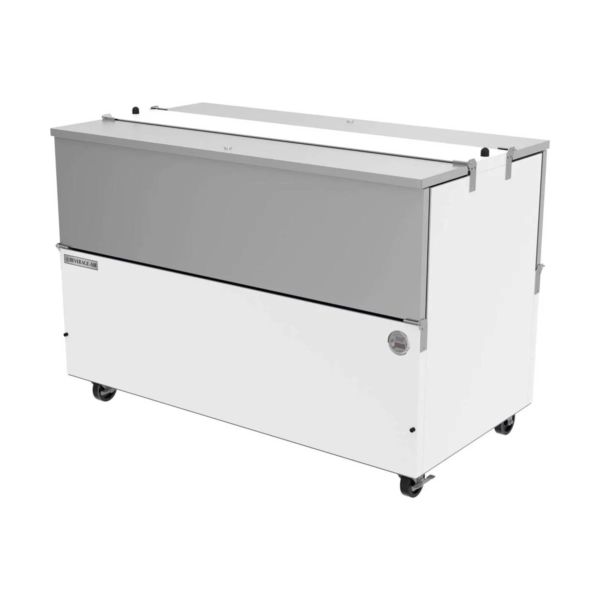 Beverage Air ST58HC-W 58" Dual Sided Milk Cooler, Cold Wall, 16 Crates Capacity