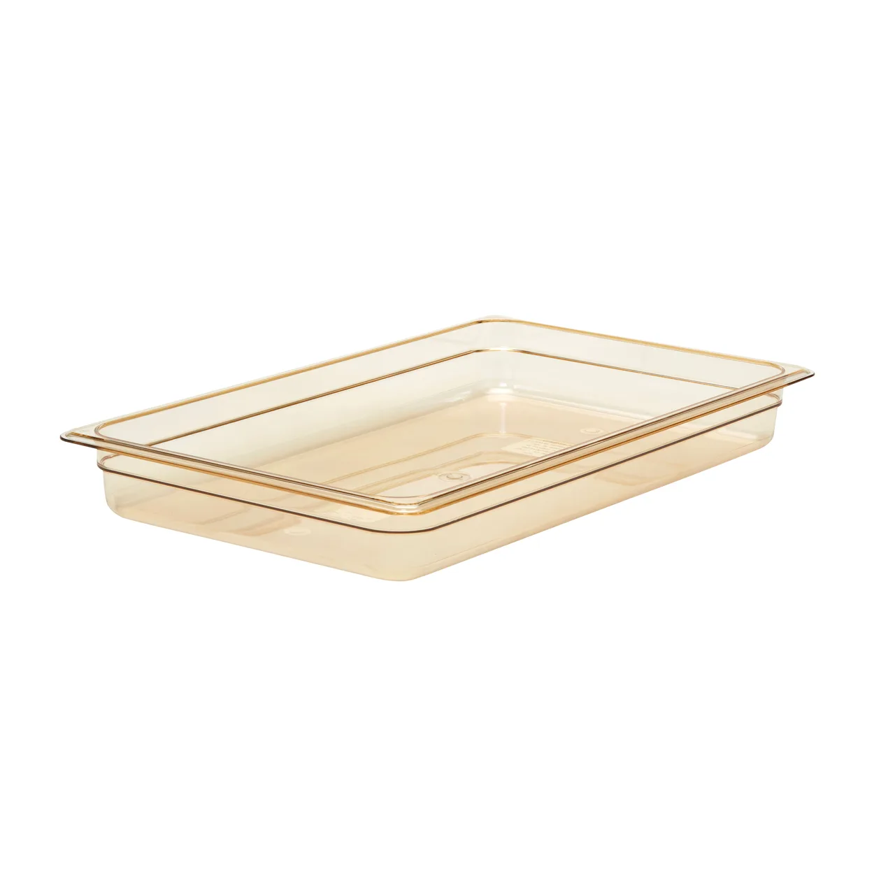 Cambro 12HP150 2‑1/2" Deep Amber Plastic Food Pan, Hi‑Temp Non‑Stick, -40°F to 375°F, NSF