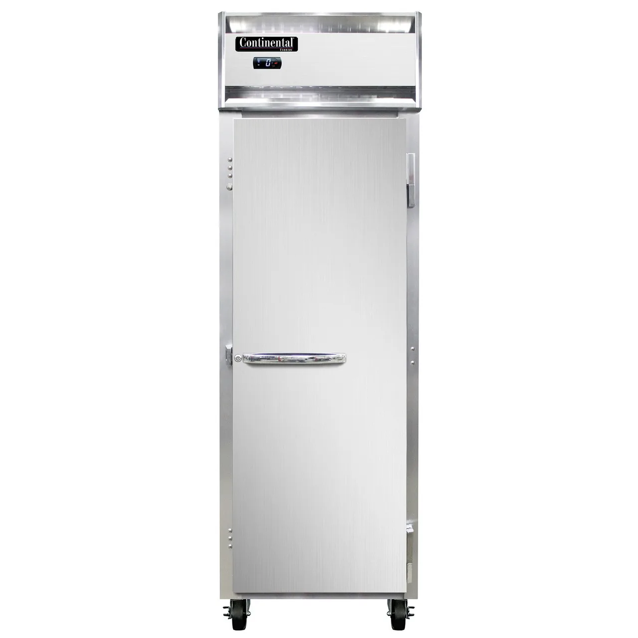 Continental Refrigerator 1FNSS 26" 1-Solid Door Reach-In Freezer, Top Mounted, 20 cu. ft., Stainless Steel