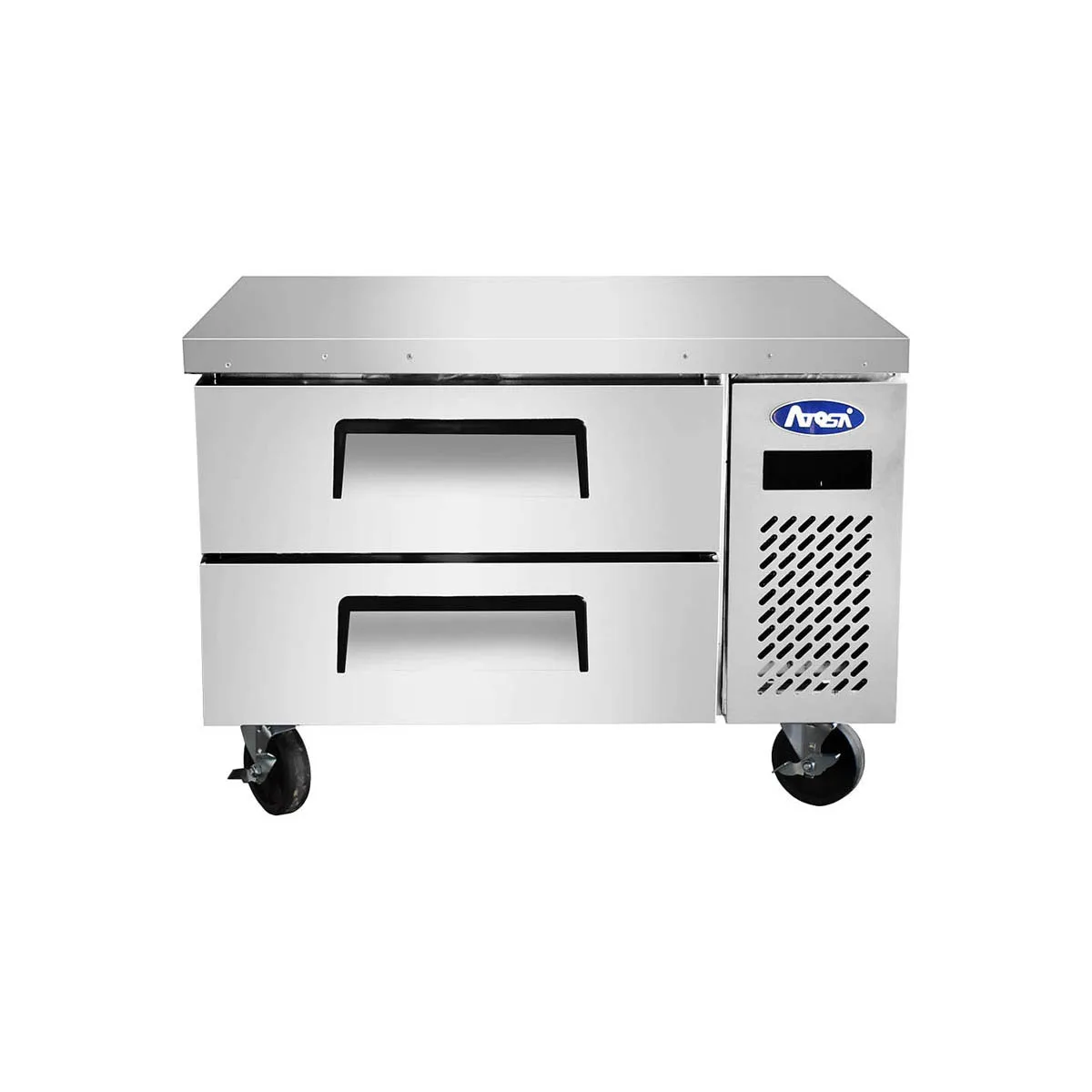 Atosa USA MGF8448GR 35" 2 Drawers Refrigerated Chef Base, Stainless Steel, 4.7 cu. ft.