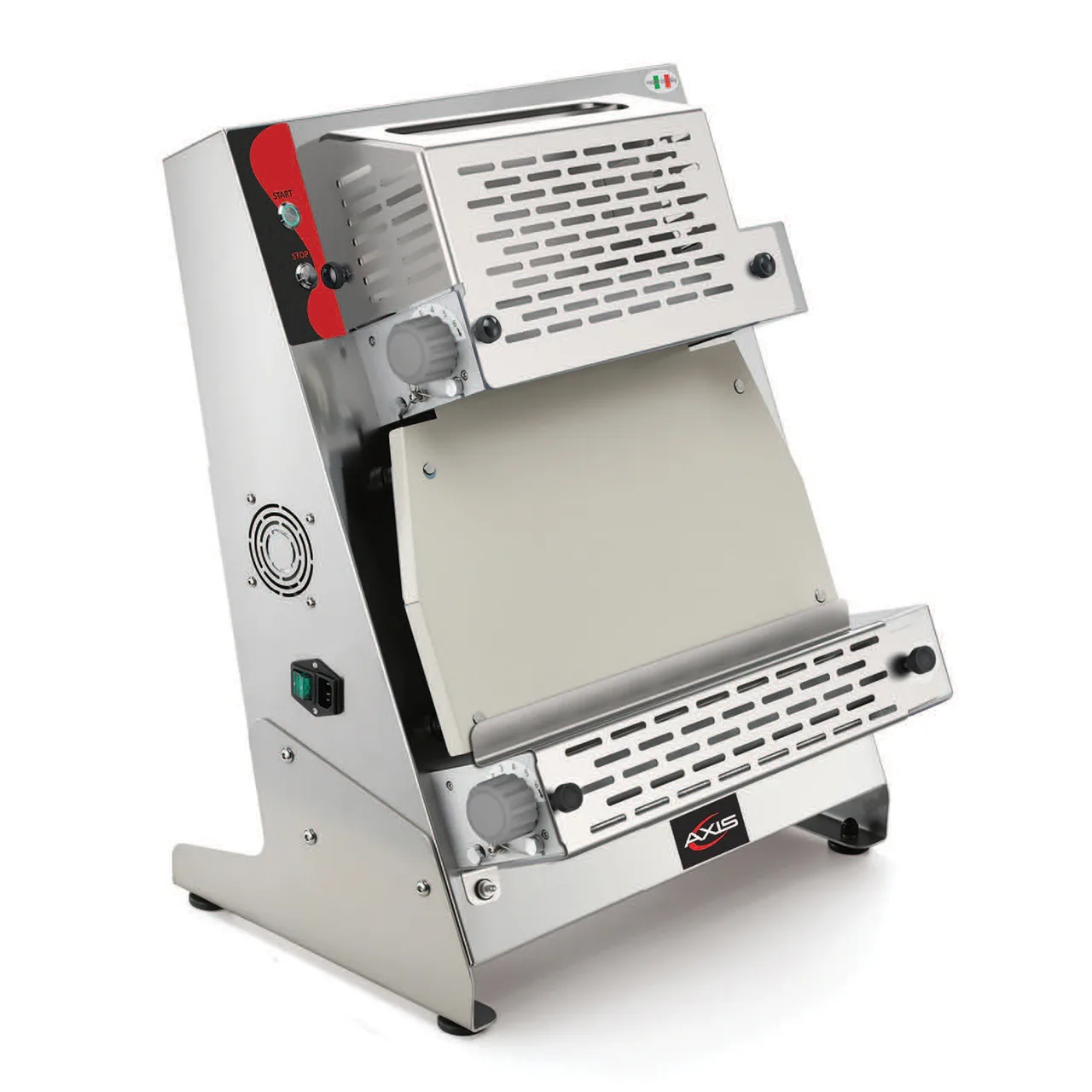 Axis AX-PZR17 Countertop 16-1/2" Double Pass Dough Roller, IP67 Control Switch