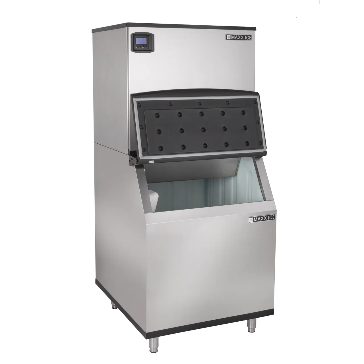 Maxx Ice MIM650N-B580, 30", 650 Ib/Day Full Cube, Stainless, 580 Ib Bin, 230V 8A NEMA L14‑20