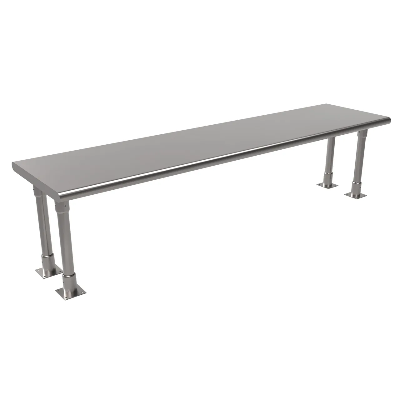 BK Resources BK-OSS-1872BN Single Overshelf, Table Mount, 72"W X 18"D