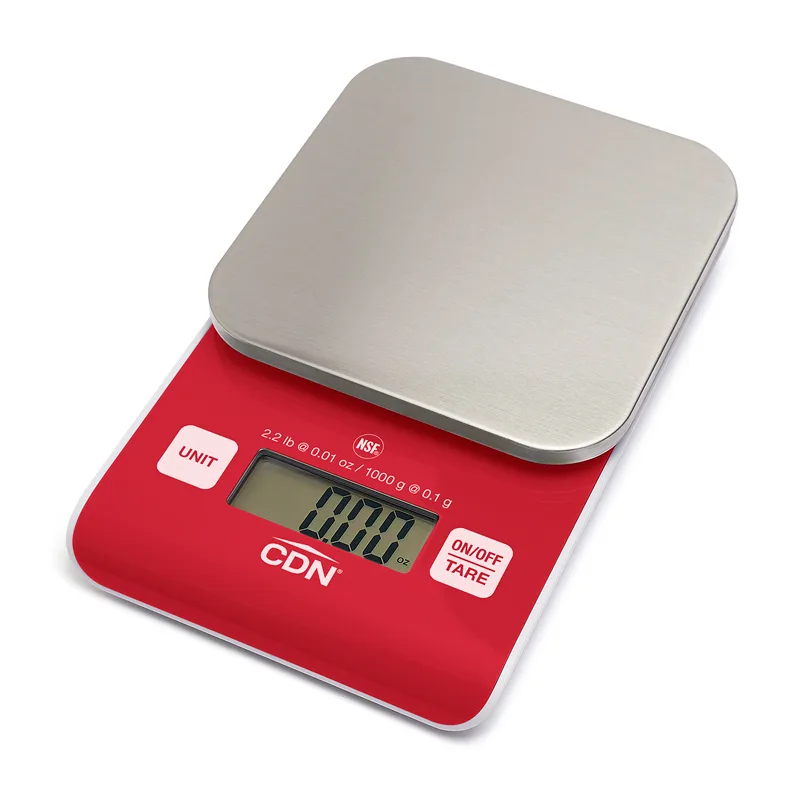 CDN SD0202-R Digital Precision Scale, Red