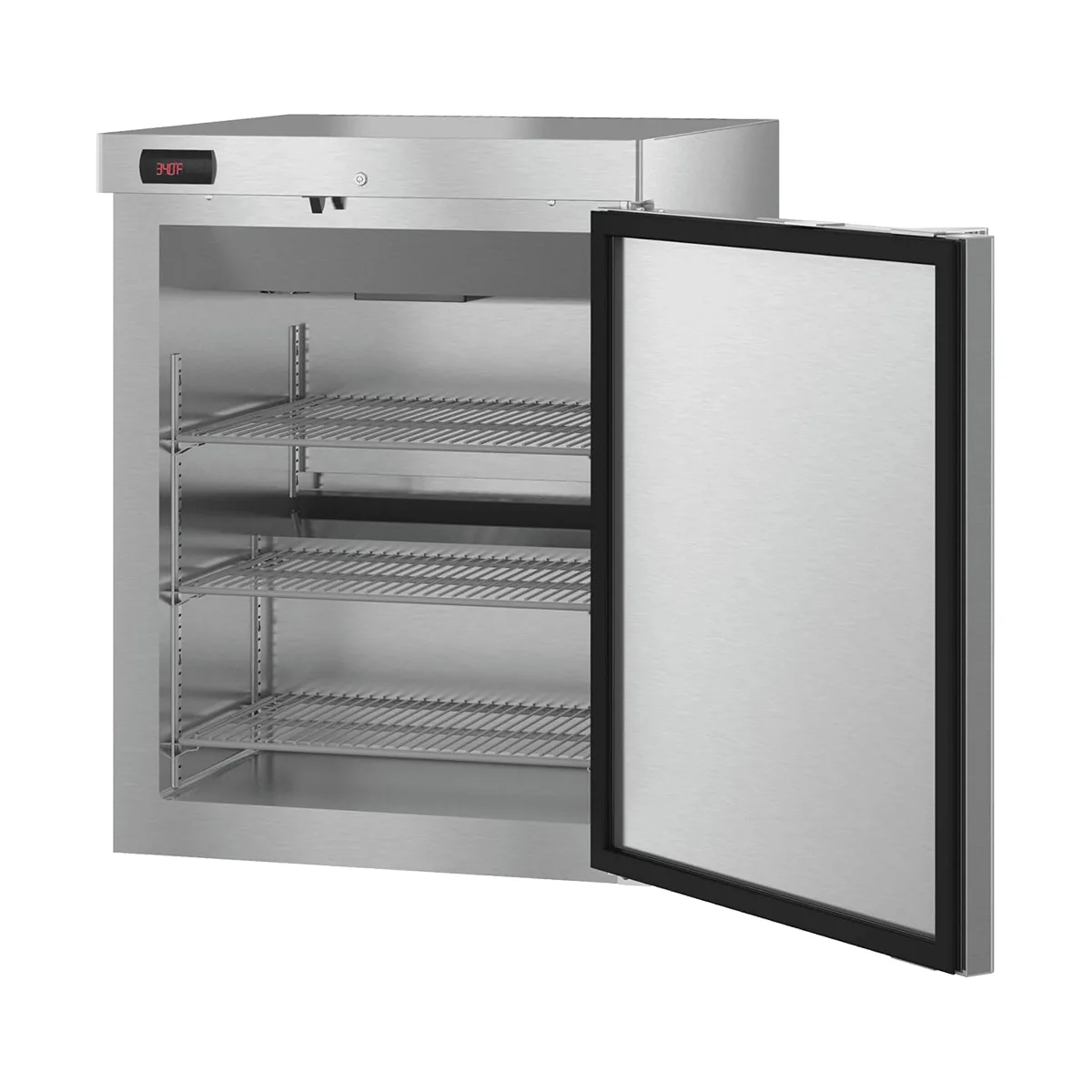 Hoshizaki HR24C 23"W Compact One Solid Door Undercounter Reach-in Refrigerator - Open box