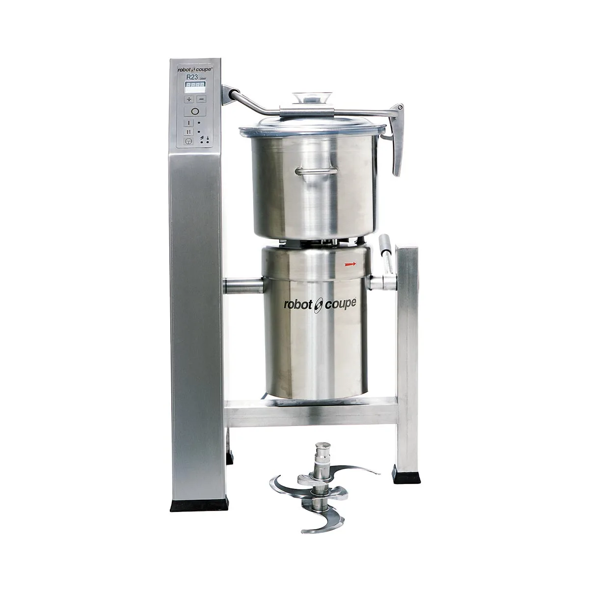 Robot Coupe R23T Floor Model Cutter, (3) Blades and 23 L Bowl, 6 hp, 2-Speed, 1800 and 3600 RPM