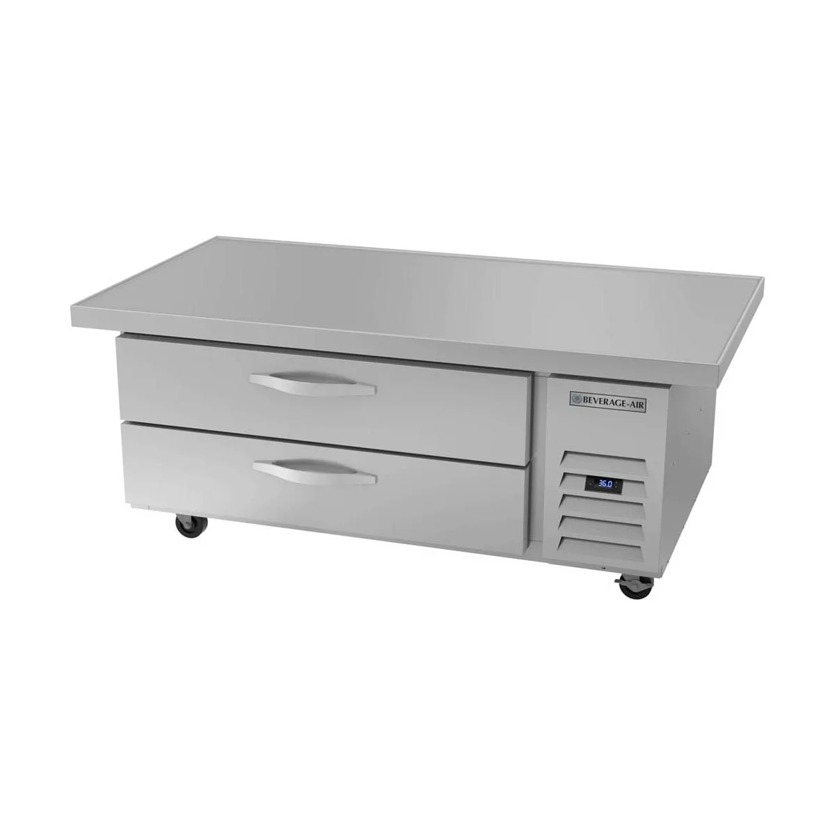 Beverage Air WTRCS52HC-60 60" 2 Drawers Refrigerated Chef Base w/ Marine Edge, 9.6 cu. ft.