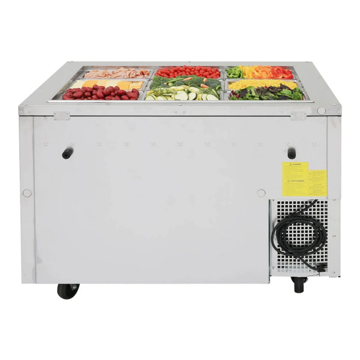 Turbo Air JBT-48-N 47" J Series Refrigerated Buffet Table, (2) Section,  (9) Pan, 11.0 cu. ft.