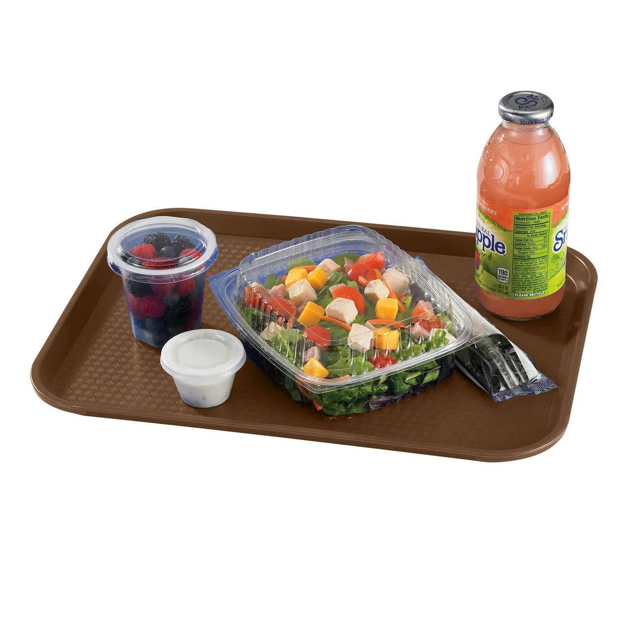 Cambro 1014FF167 Fast Food Tray – 11" x 14" Polypropylene, Brown, NSF, Dishwasher Safe, USA Made
