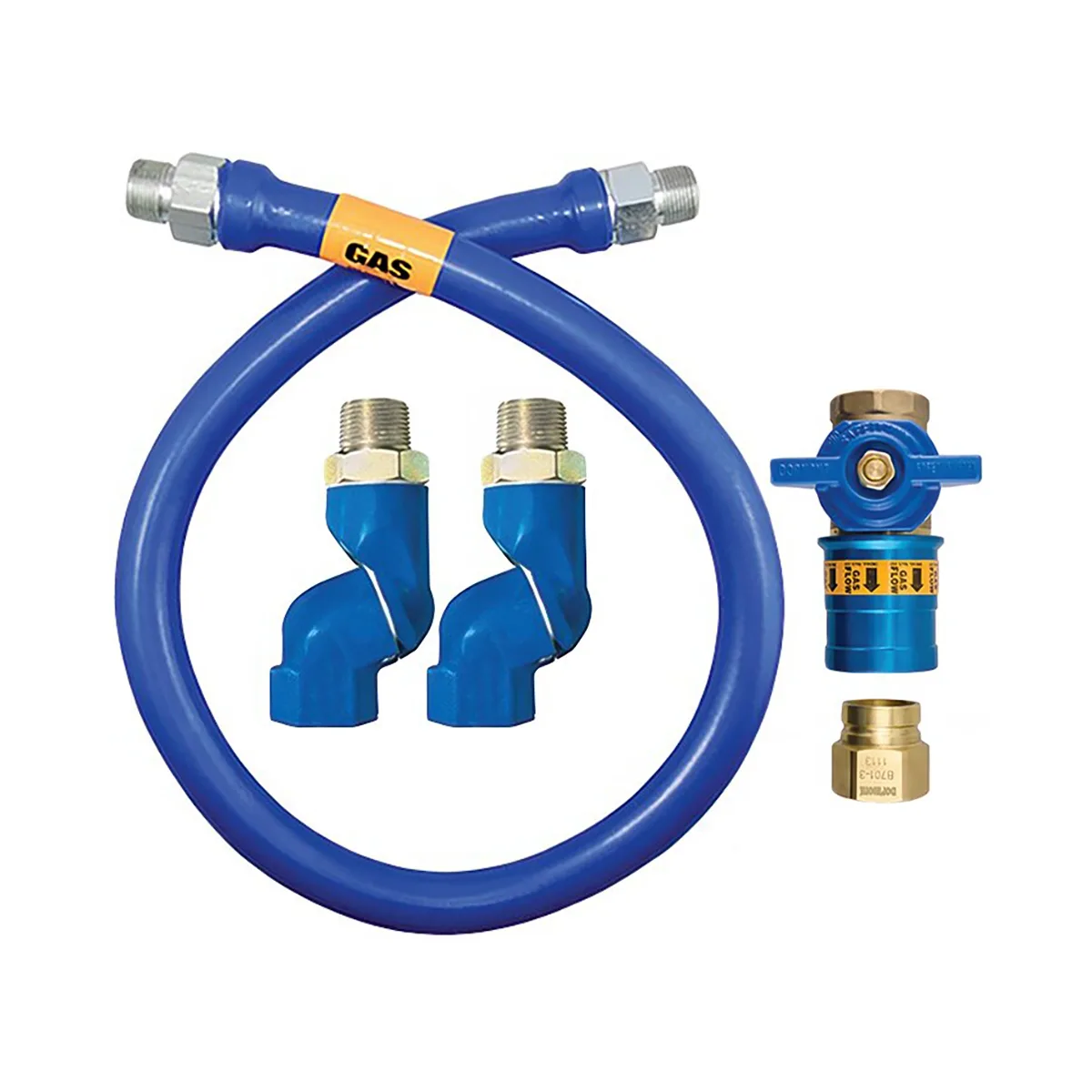 Dormont 1675BPCF2S72 Safety Quik 72" Gas Connector Kit w/ Double Swivel MAX, 3/4" Diameter