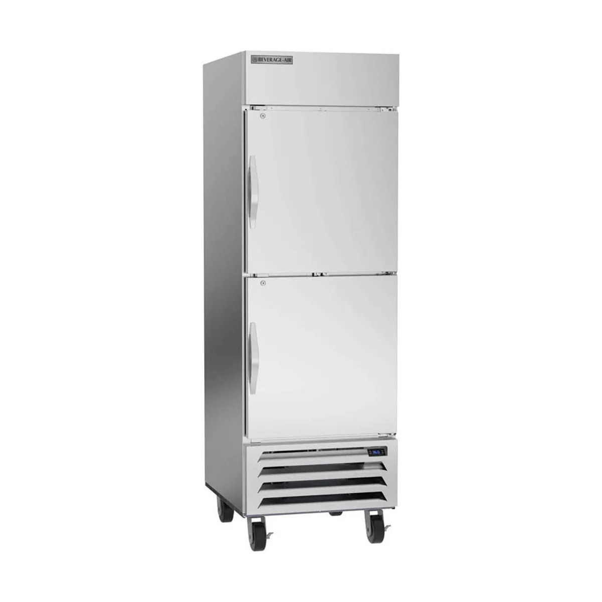 Beverage Air HBR23HC-1-HS, 27" 1-Section Reach-In Refrigerator w/ 2 Solid Half Doors, Bottom Mounted, 1/4 hp, 23 cu. ft.