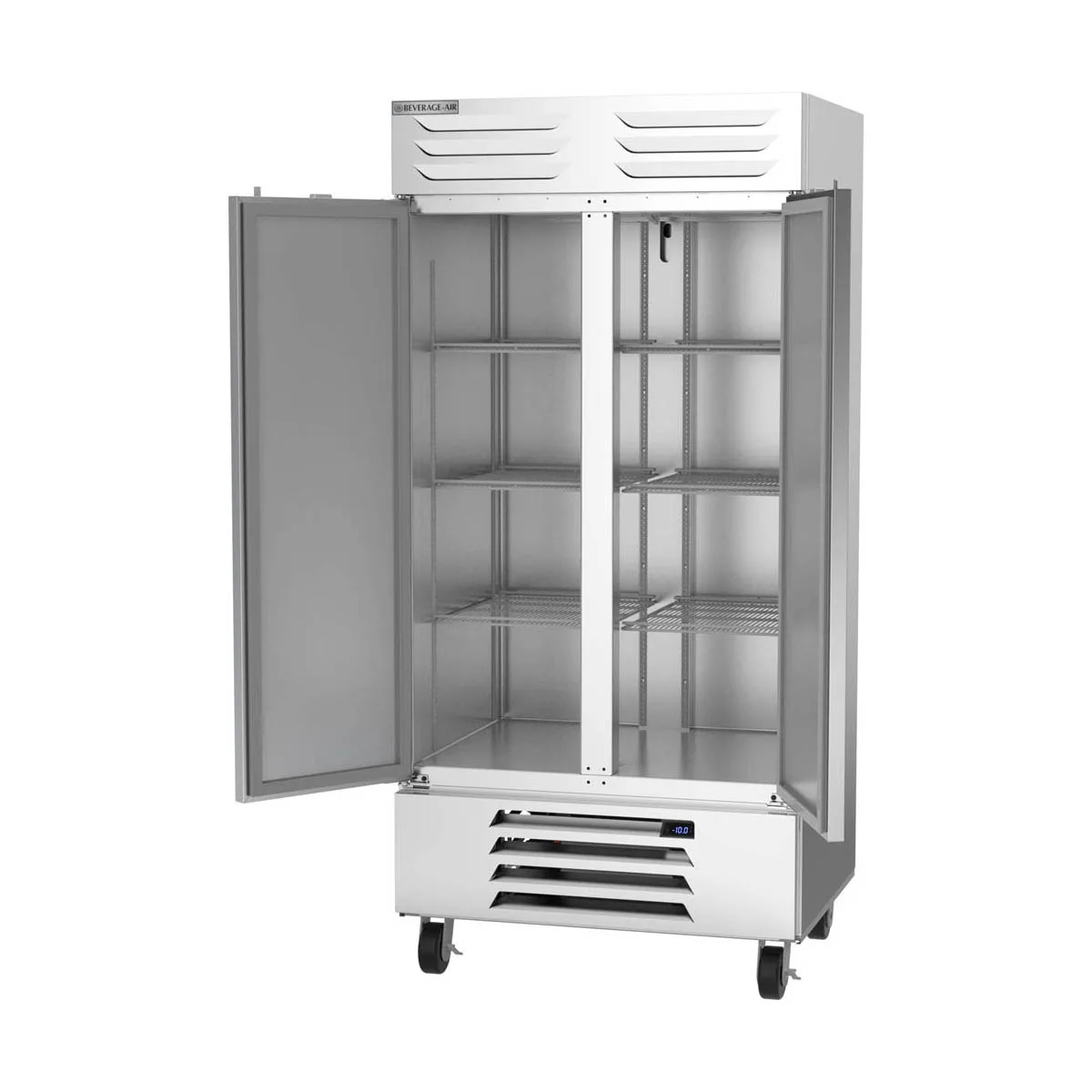 Beverage Air FB35HC-1S 39" Two Section Reach-In Freezer w/ 2 Solid Doors, Bottom Mount, 35 cu. ft.