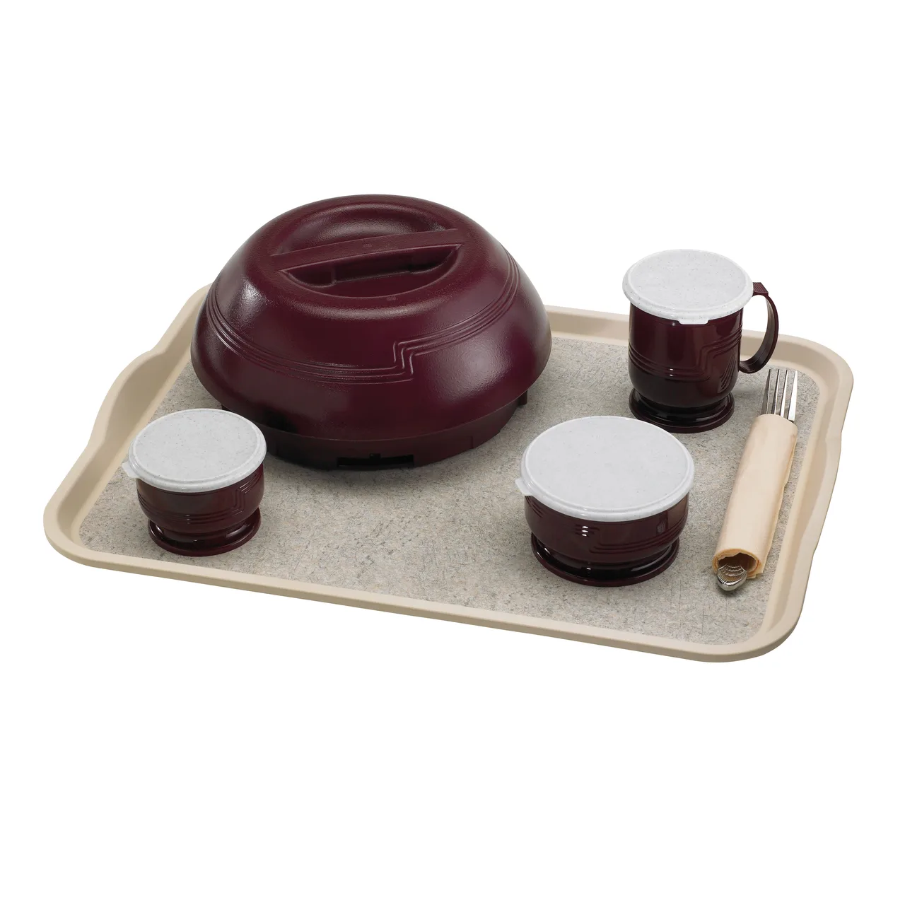 Cambro 1520VCRST380 Rectangular Tray 15" x 20", Ivory Sahara Finish, Non‑Skid, Dishwasher Safe