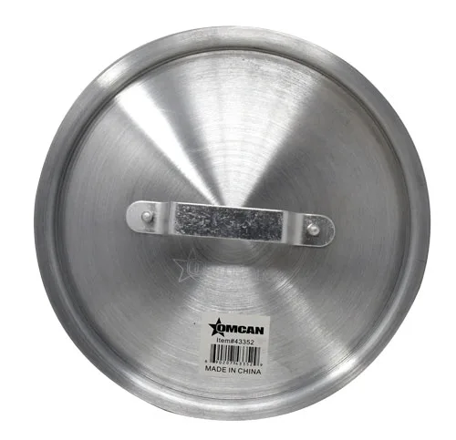 Omcan USA 43352 Aluminum Cookware Cover, 3.5 Qt Lid for Pots & Pans, Commercial Durable
