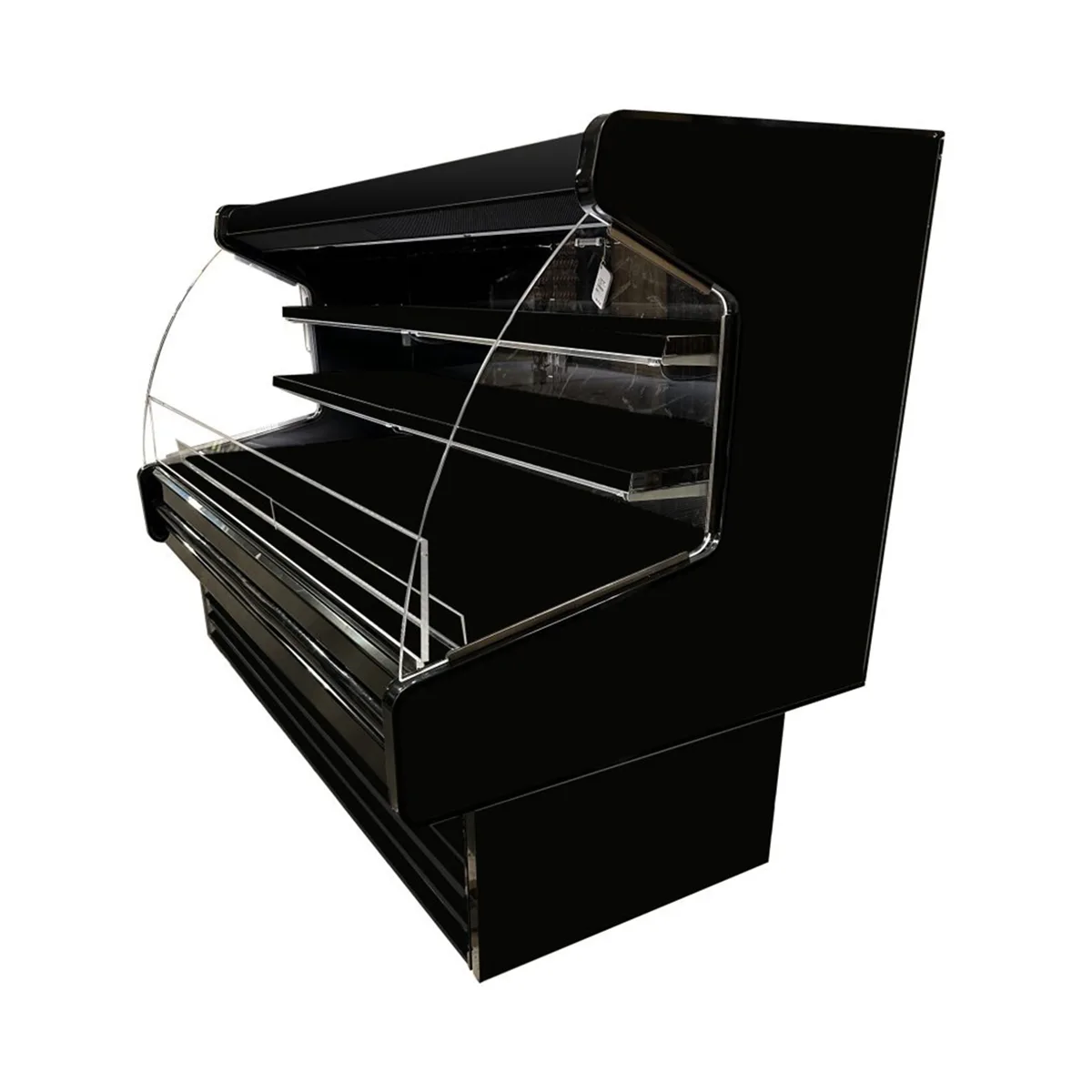 Howard-McCray R-OD40E-4L-B-C-LED 51" Dairy Curved End Open Air Merchandiser in Black