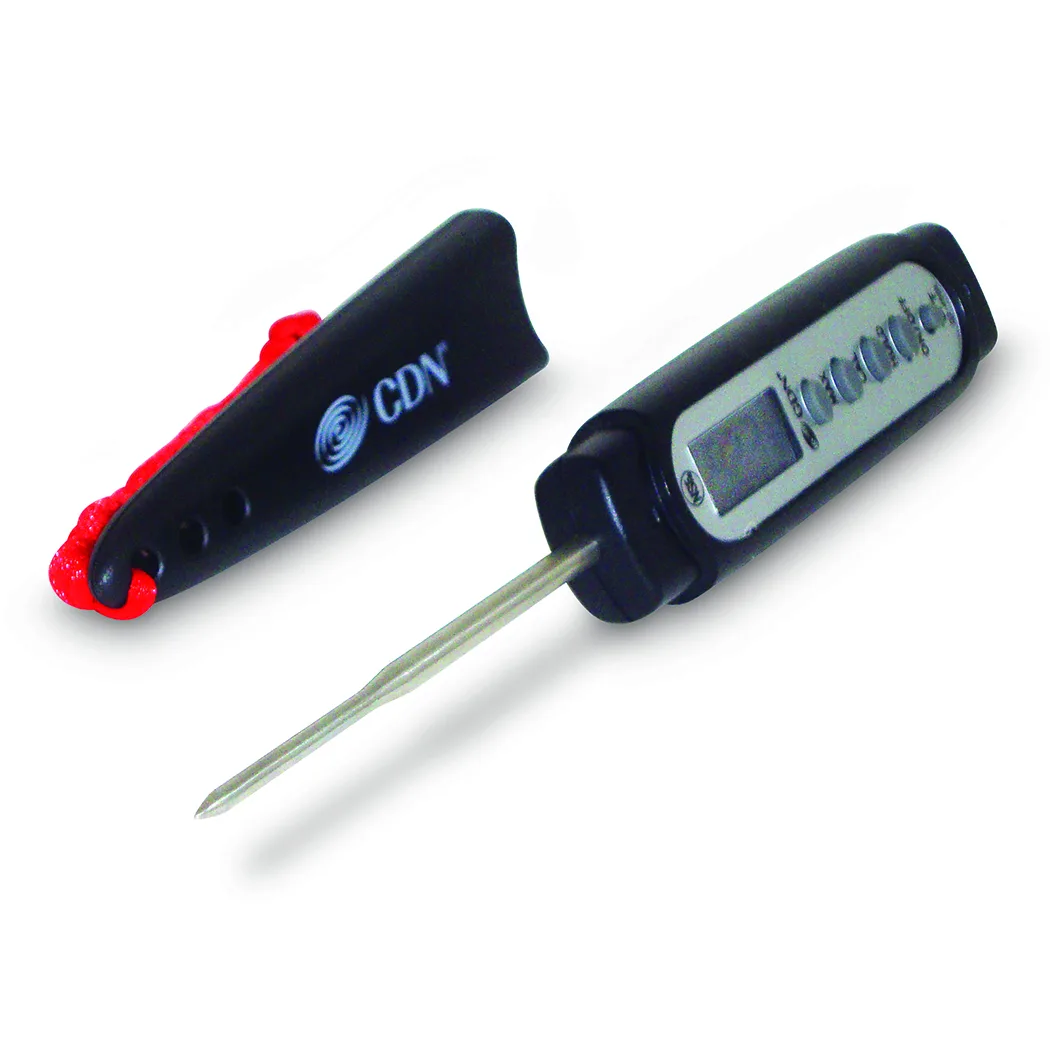 CDN Measurement Tools Q2-450X Pocket Thermometer, -40 to +450°F, 6s Response, 2.75" Stem, Food‑Safe ABS