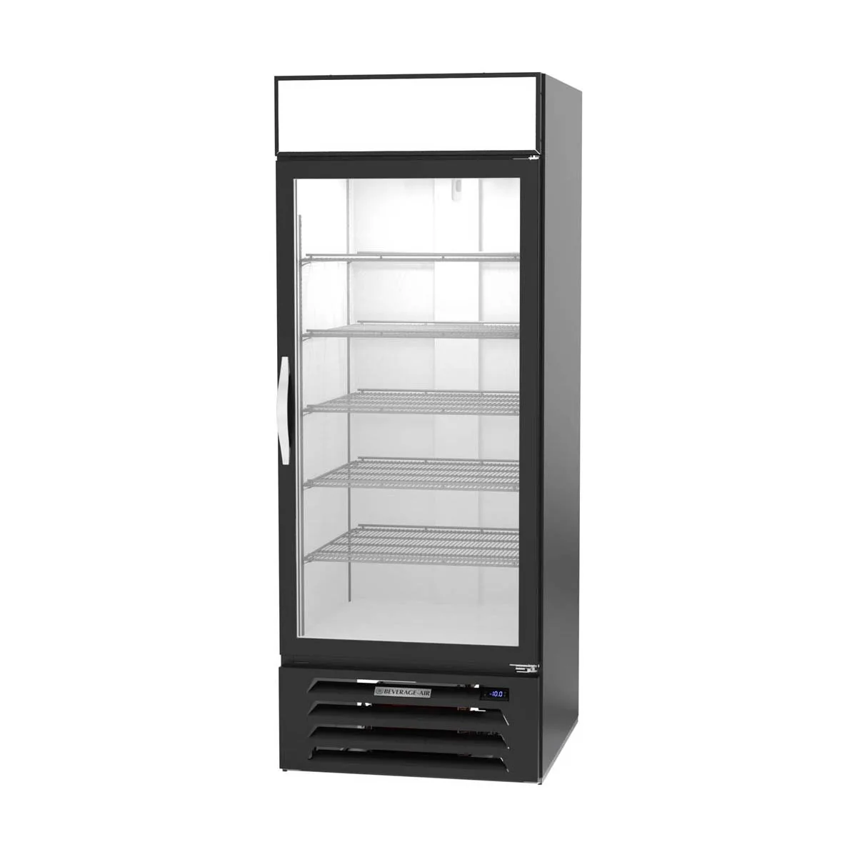 Beverage-Air MMF27HC-1-B 30" 1 Glass Door Merchandising Freezer in Black, 26.5 cu. ft.