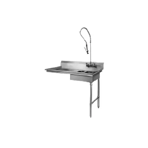 CMA Dishmachines SR-U Soiled Dishtable for Undercounter Dishwasher, Sink On Right