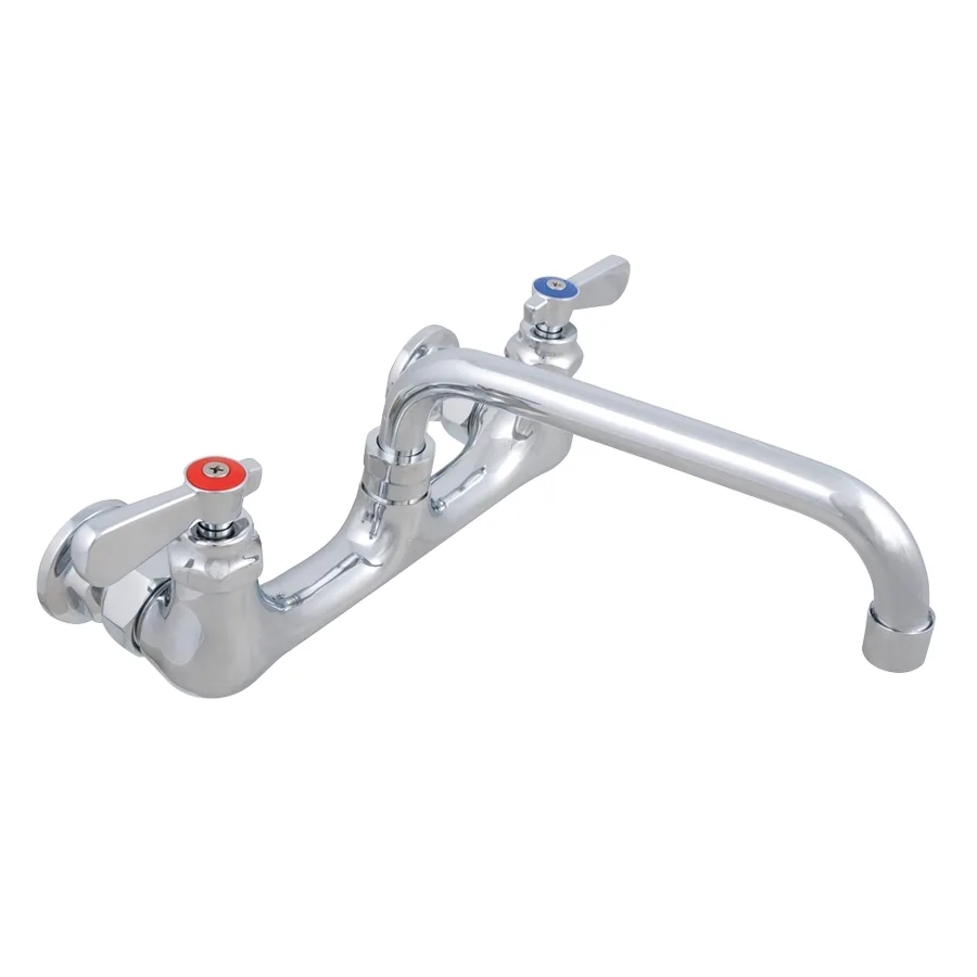 John Boos PBF-10-SLF Heavy Duty Faucet, Splash Mount, 10" Swing Spout