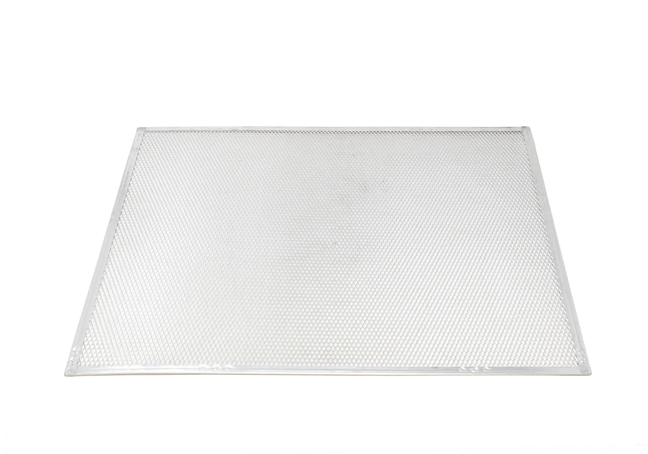 Omcan USA 13466 Pizza Screen – 20" x 24" Crimped Aluminum, 24" Baking Surface for Pizzerias