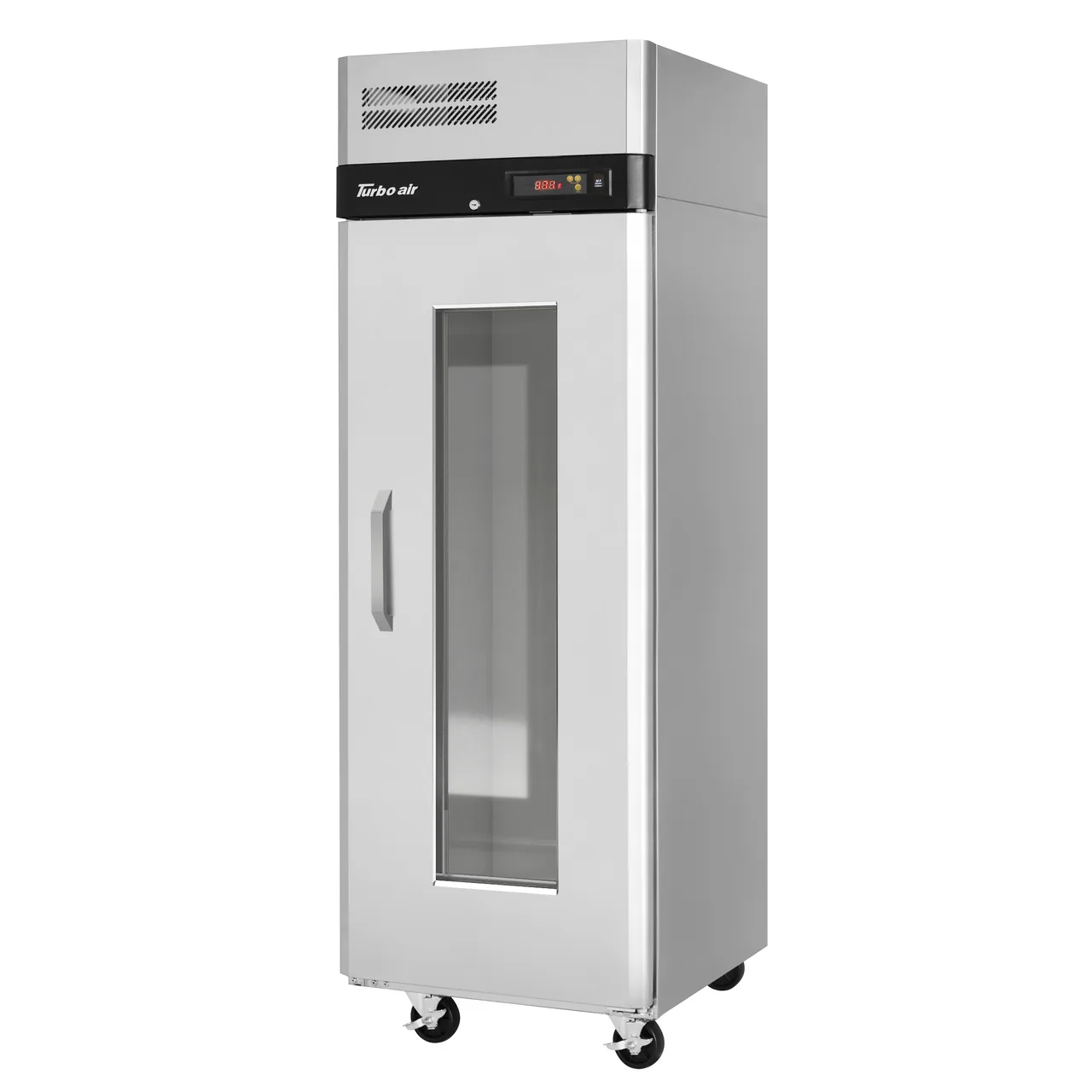 Turbo Air M3H24-1-G(-L) 1-Section Heated Holding Cabinet, 28.75"W×30.75"D×83"H, 22.3cuft, Stainless Steel/Aluminum, Glass Door, 950W, 115V