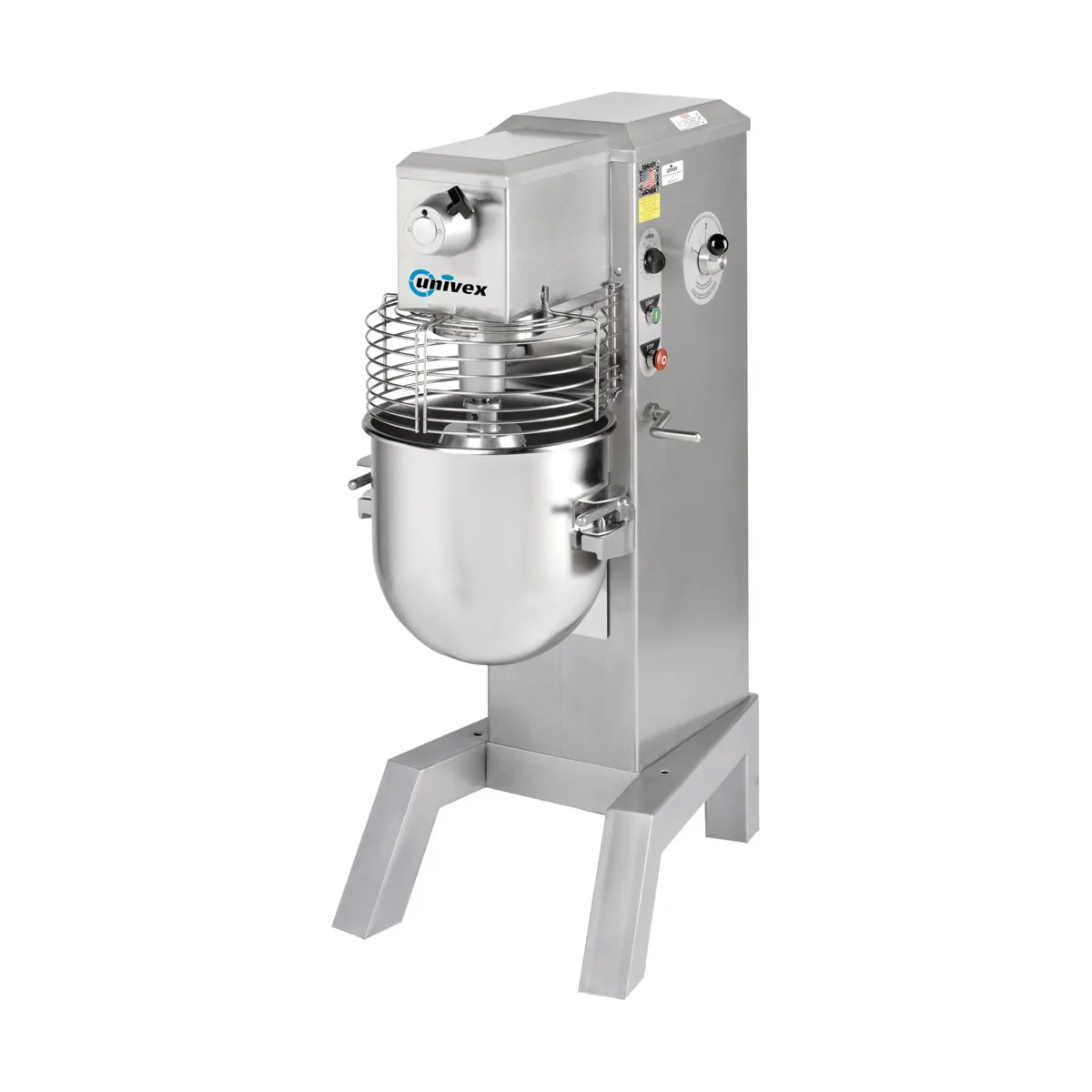 Univex SRM40+ Floor Model 40 qt Planetary Mixer w/ Timer and Guard, #12 HUB, Variable Speed, 1 hp