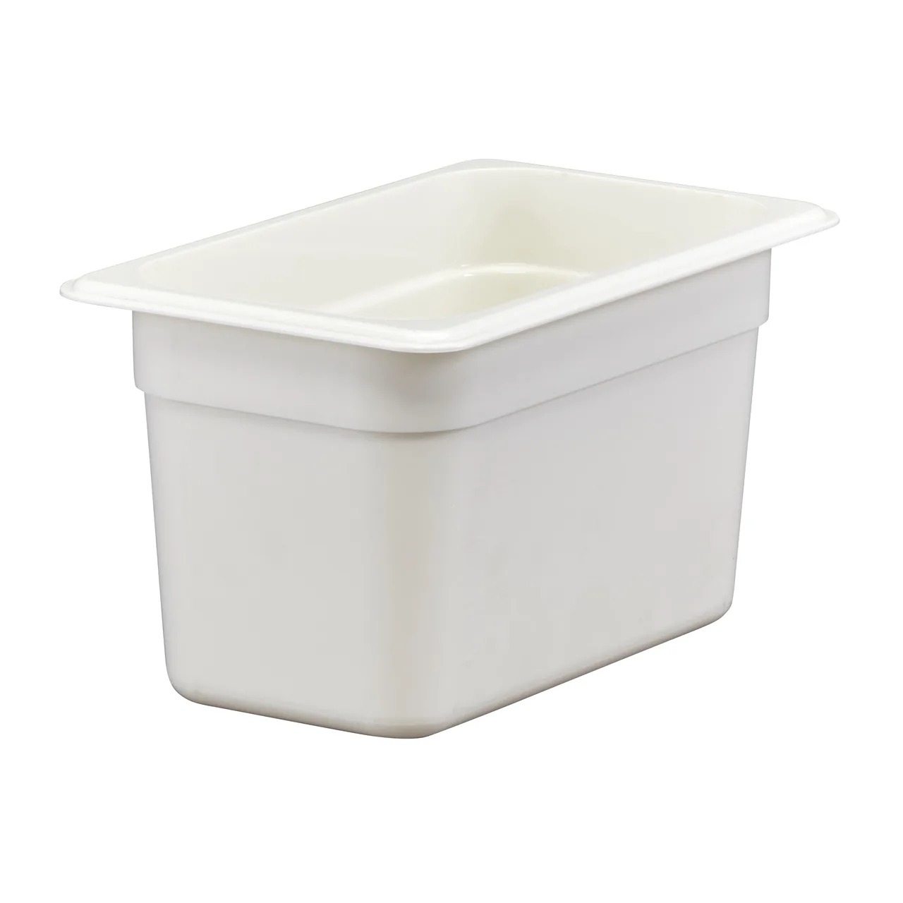 Cambro 46CW148 Food Pan, 3.9 Qt 1/4 Size, 6" Deep Polycarbonate White, NSF