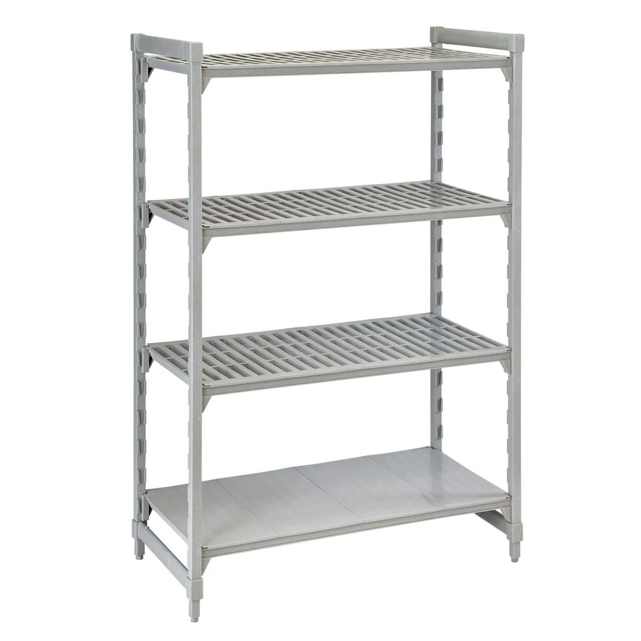 Cambro CPU243072VS4480 Camshelving® Premium Vented/Solid 4-Shelf Starter Unit - 24" x 30" x 72"