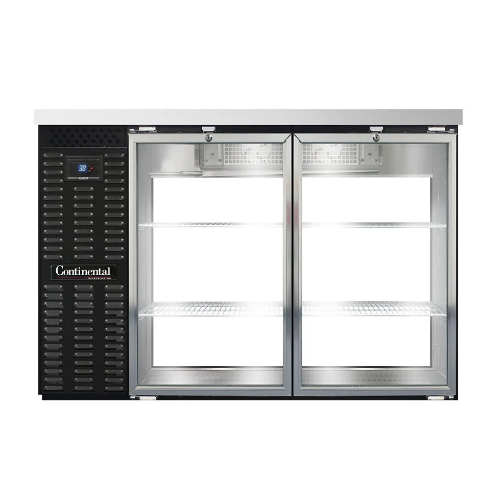 Continental Refrigerator BB50SNGDPT 50" Pass-Thru Glass Door Back Bar Cooler