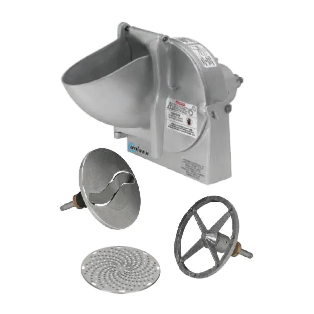 Univex VS9H - 9" Grater/Shredder Attachment, 3/16" Plate, Aluminum Housing, Feed Chute, Latch, Hub Shaft