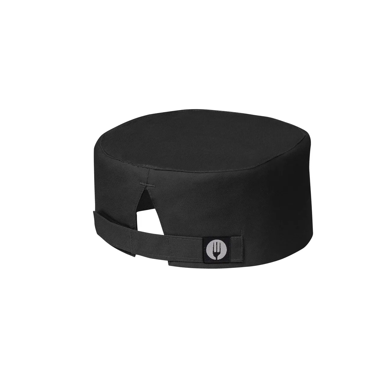 Chef Works BEAN-BLK-LXL Black Beanie, Adjustable Velcro Closure, 65/35 Poly/Cotton, Large/X-Large