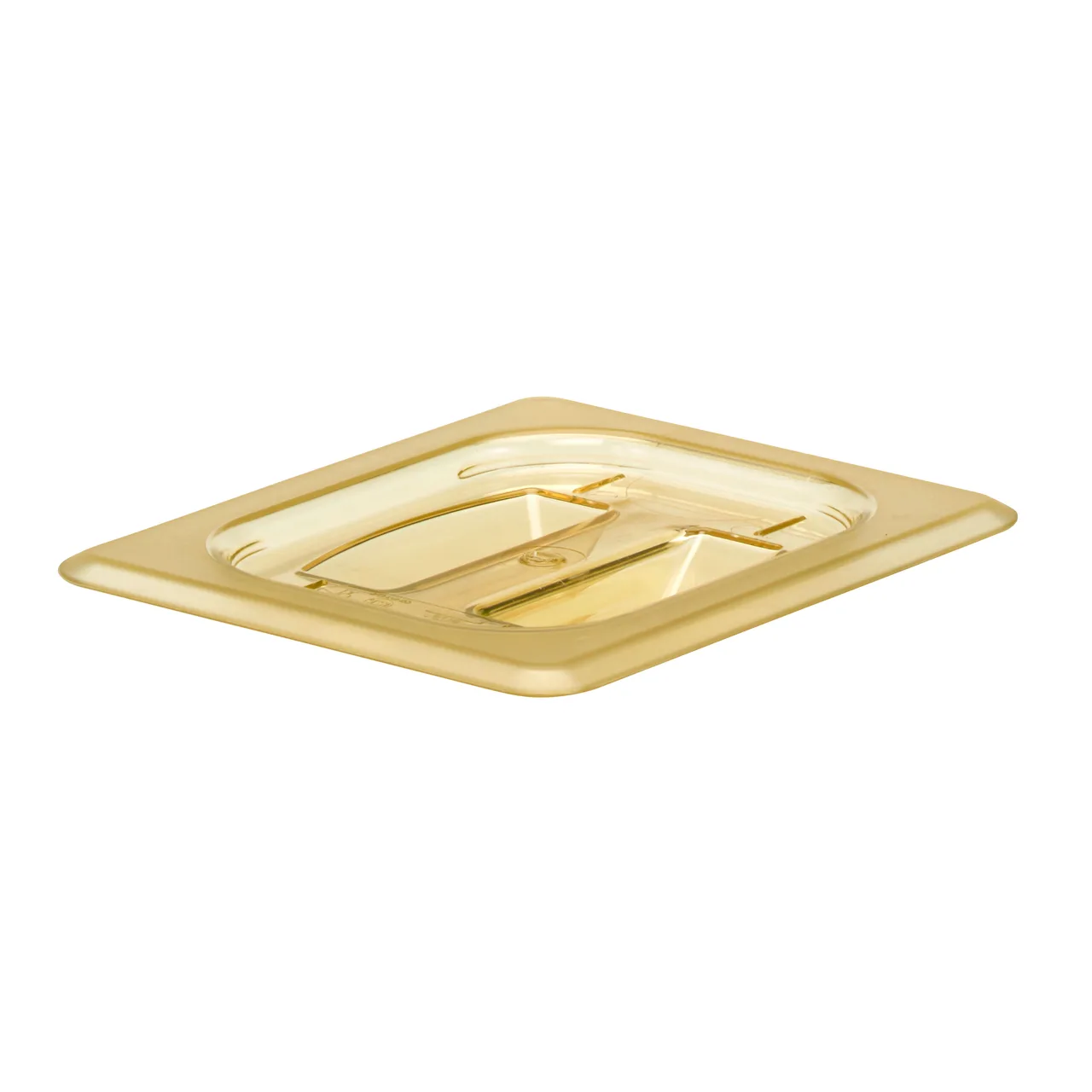 Cambro 80HPCH150 H‑Pan High‑Heat Pan Lid, 1/8 Amber Handled Cover, NSF, -40°F to 300°F