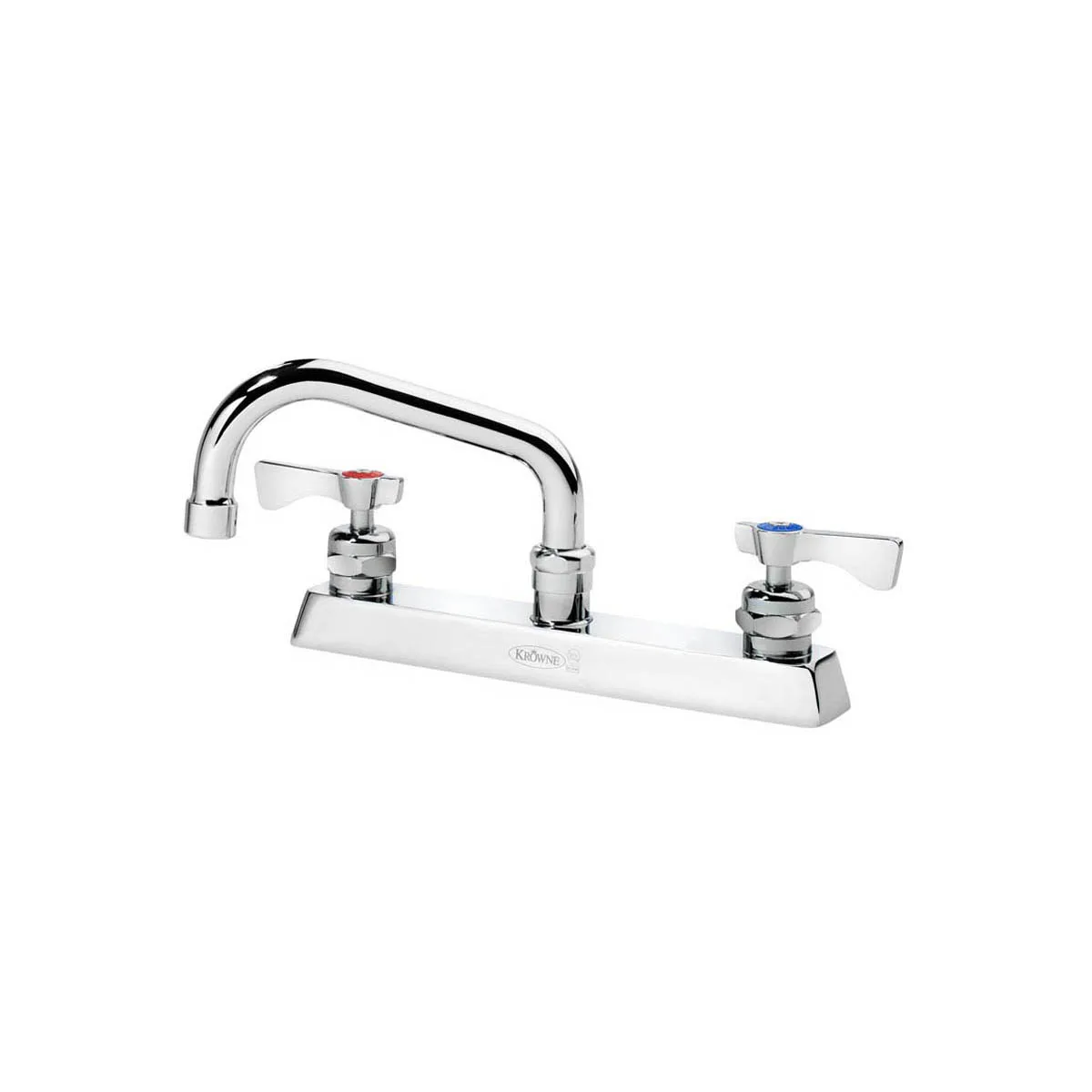 Krowne 15-506L Royal Series Low Lead Deck Mount Faucet w/ 8" Centers, 6" Swing Spout