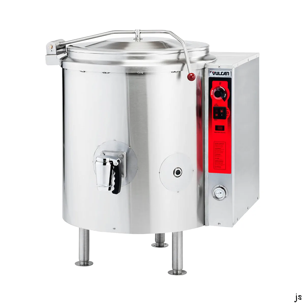 Vulcan K40GL 40 Gallon Floor Stationary 2/3 Steam Jacketed Gas Kettle, 100.000 BTU
