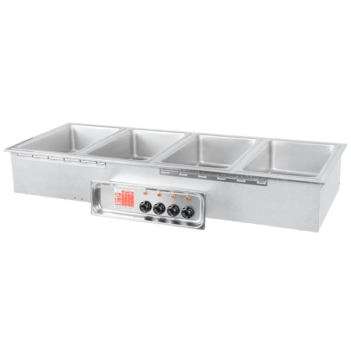 APW Wyott HFW-4S Hot Food Well Unit, Drop-In, Electric, (4) 12" X 20" Wells