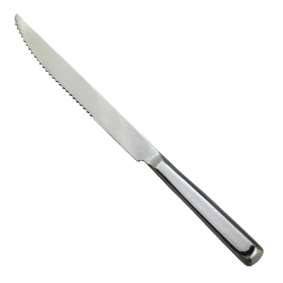 Omcan USA 80146 Carving Knife, 8" Blade, Stainless Steel Construction, Edge for Meat, Cutlery