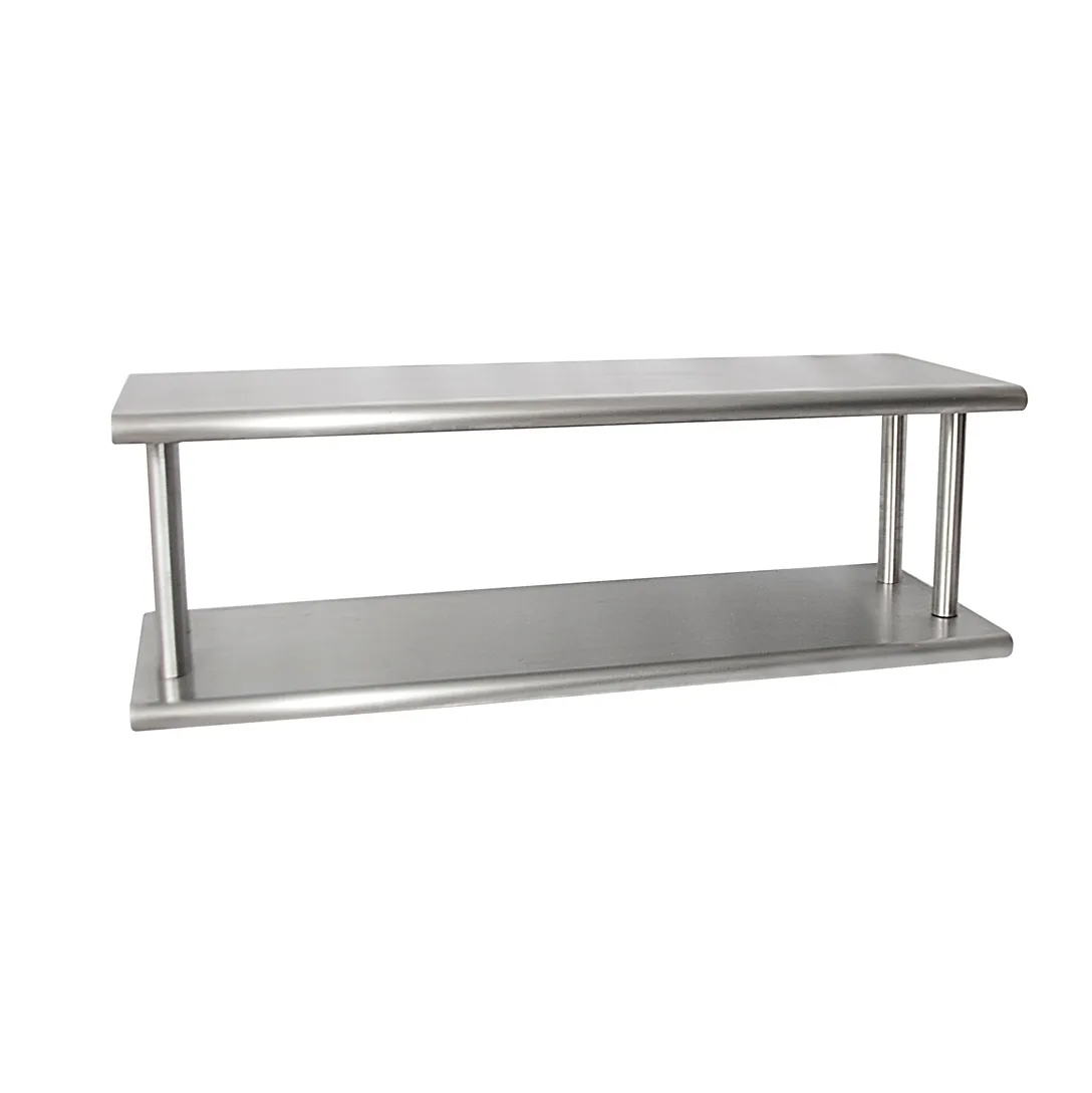 BK Resources PTS-2472-2 Stainless Steel Double Tier Pass Through Shelf - 72"W x 24"D