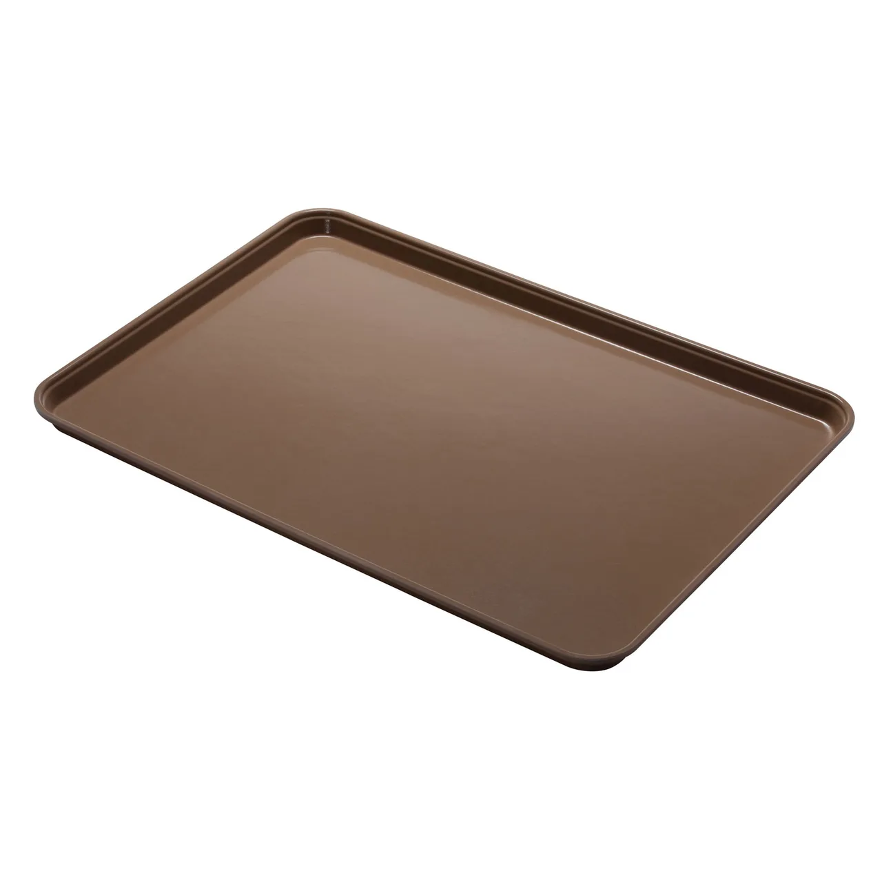 Cambro 1826CL161 Camlite RectangularTray 17-7/8" x 25-3/4" Tan Fiberglass Dishwasher Safe NSF Dri‑Stak
