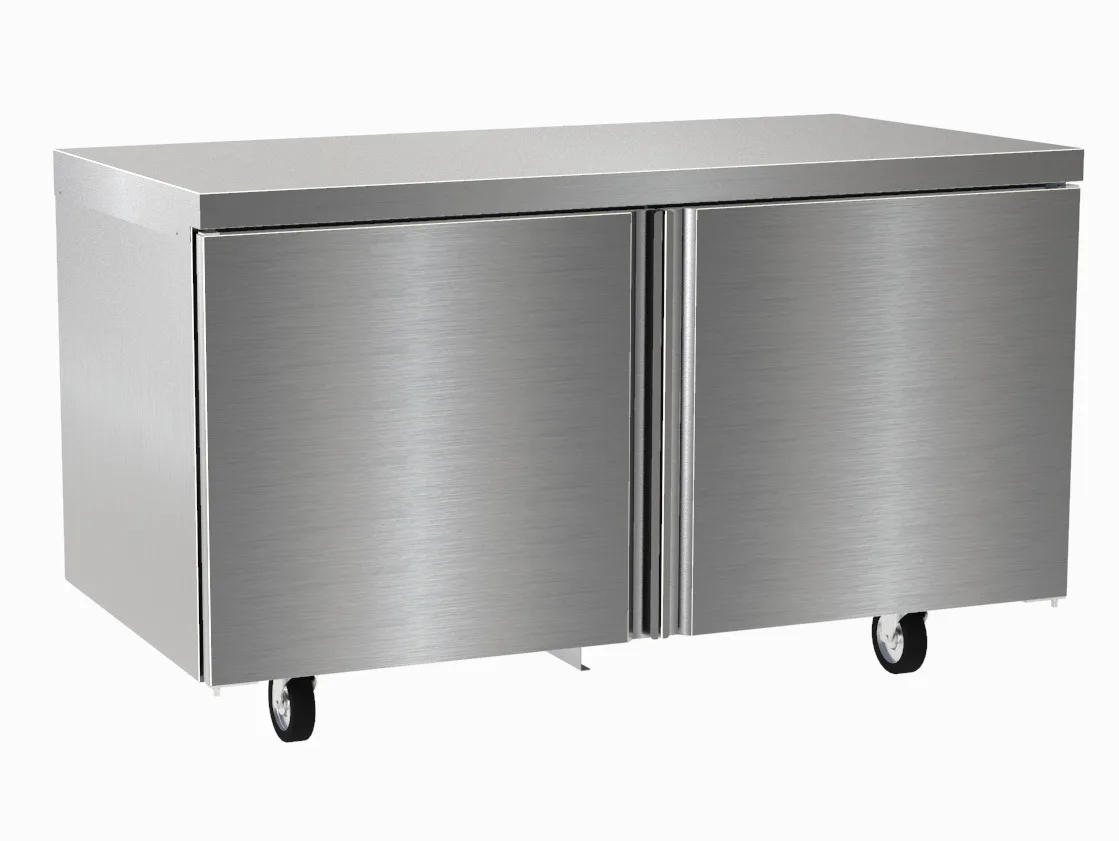Delfield 4564NP 64" 2-Section Worktop Freezer w/ 2 Doors, 19.7 cu. ft.