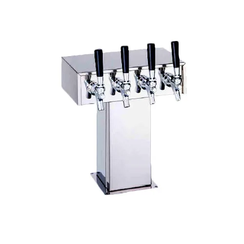Perlick 4006-2B Tee Draft Beer Dispensing Tower, 9-1/2" Faucet Clearance
