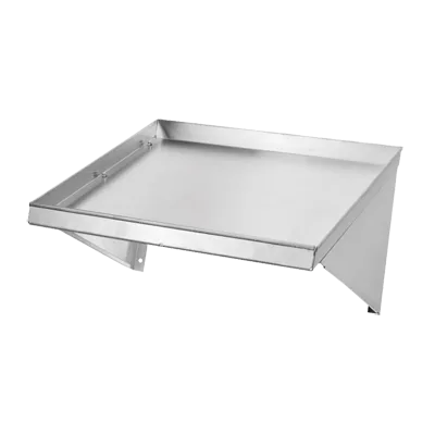Klinger's Trading SW2162 62"W Wall-Mounted Slanted Shelf, 19"D, 16 Gauge 304 Stainless Steel, NSF Certified