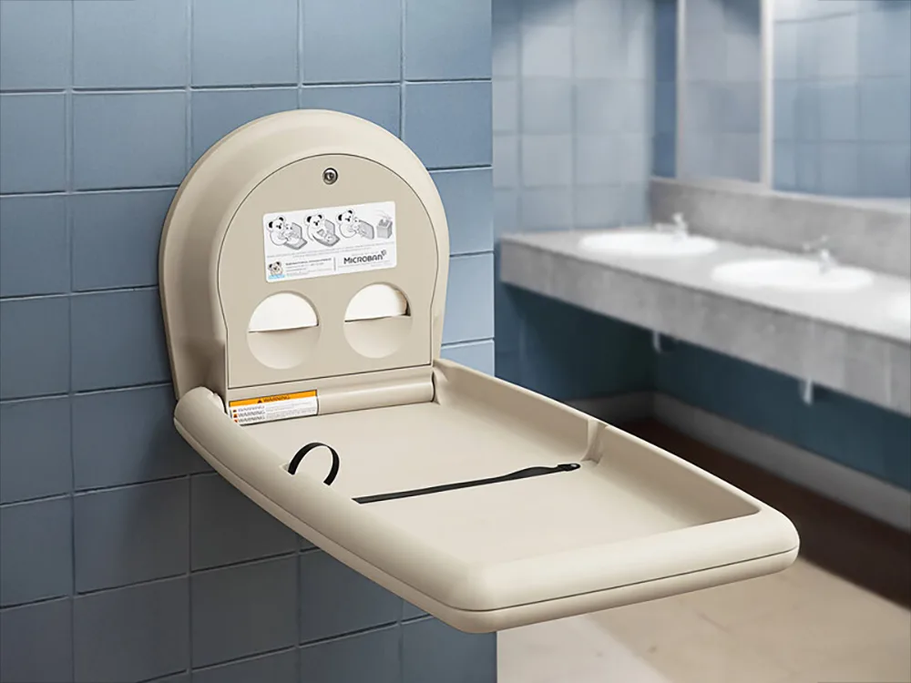 Koala KB301-00 Baby Changing Station, Vertical, Beige Wall Mount