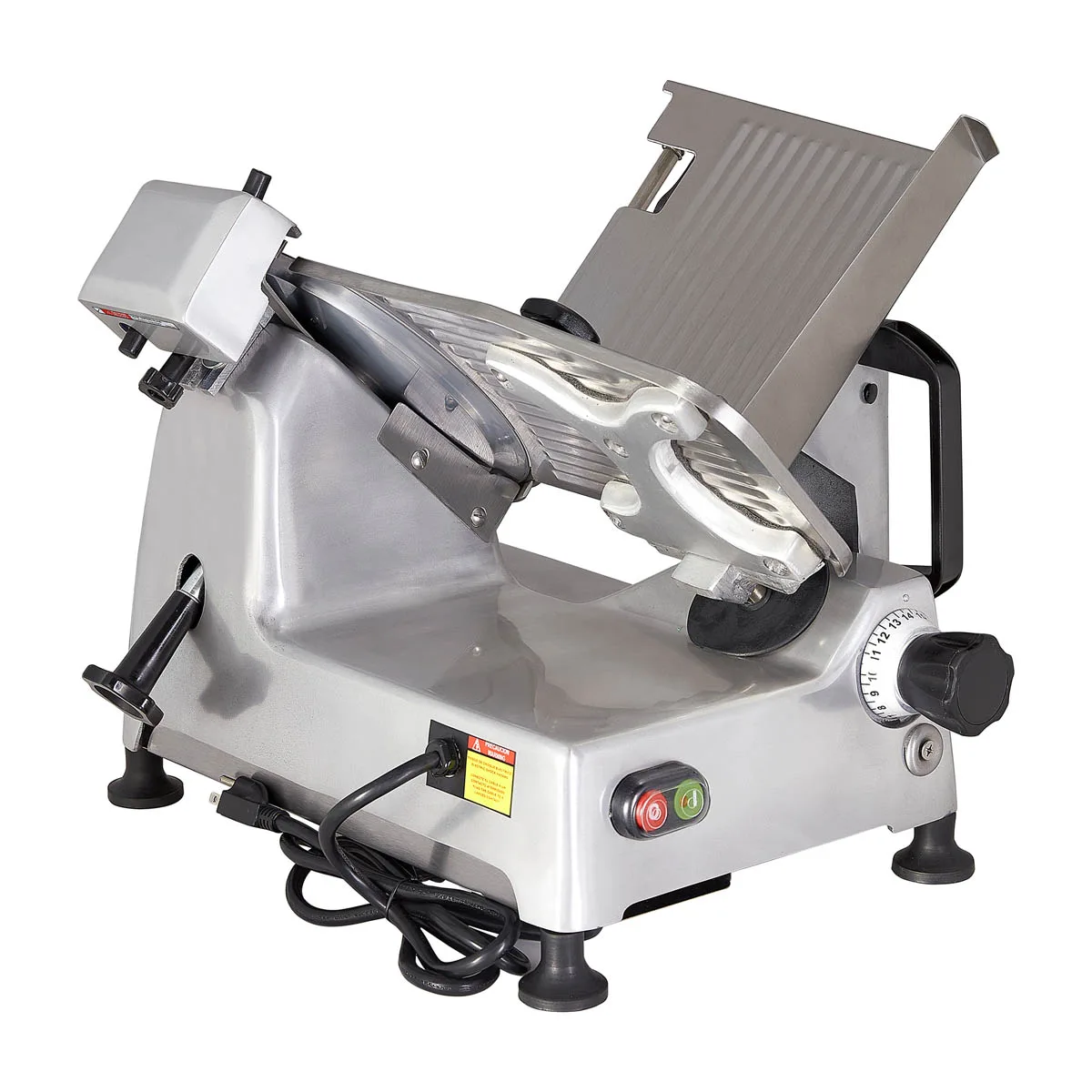 Pro-Cut KDS-10 Manual Feed Meat Slicer, 10" Chromium Steel Blade, 45° Gravity Feed, 1/3 HP, Anodized Aluminum Body