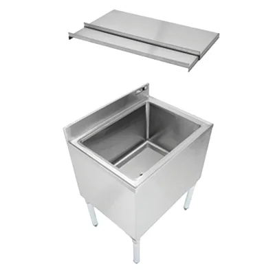 John Boos UBIB-1824-CP7 24" Insulated Underbar Ice Bin / Cocktail Unit w/ Cold Plate
