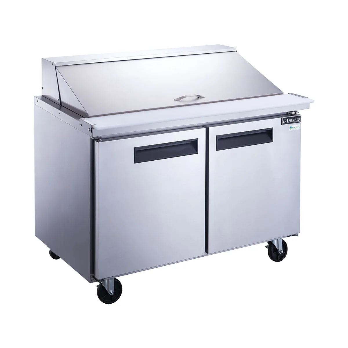 Dukers Appliance Co DSP48-18M-S2 48" Mega Top Sandwich/Salad Prep Table w/ 2 Doors, 18 Pans