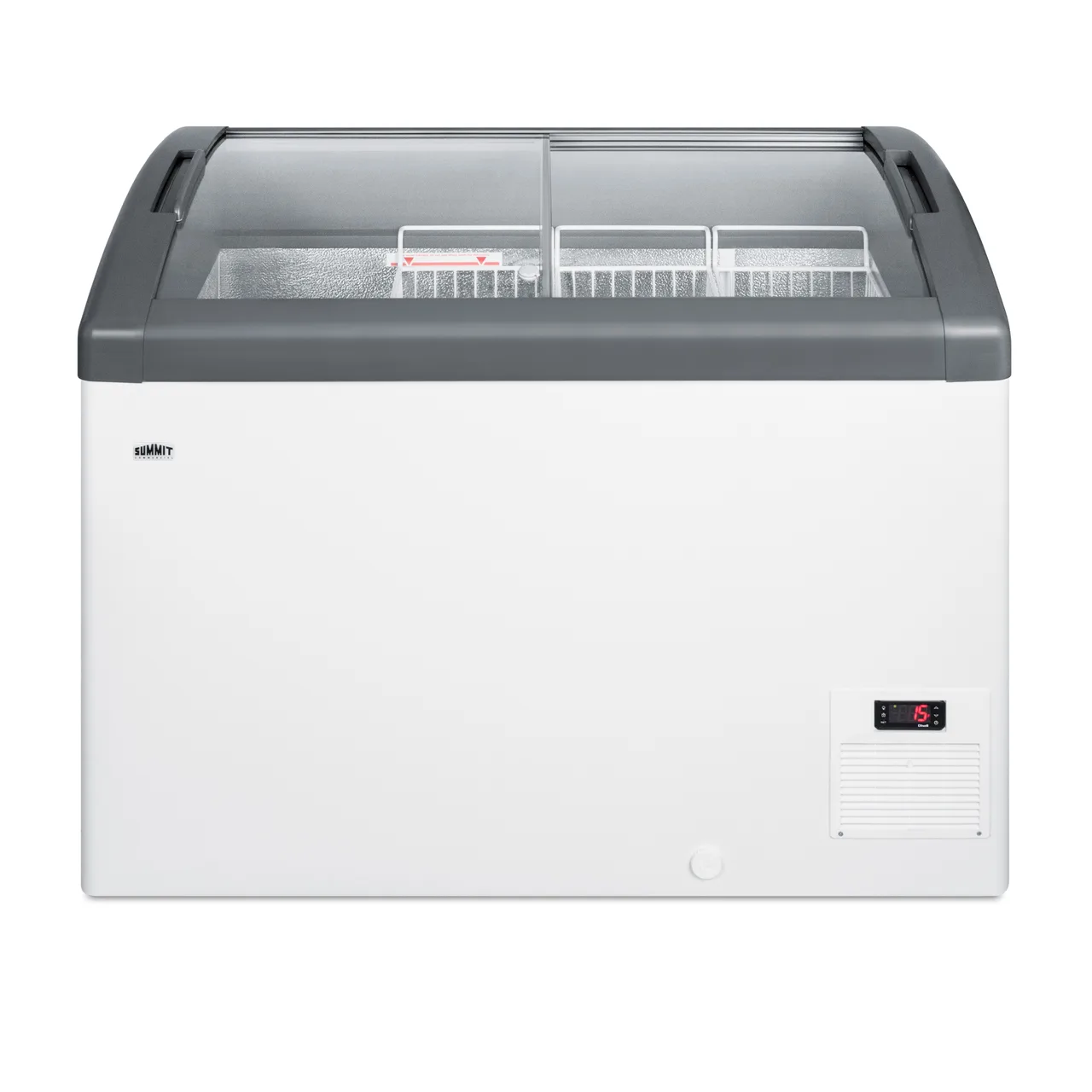 Summit FOCUS106 Ice Cream Freezer, 42" Wide, 9.5 cu ft, Lids, Digital, -13° to +23°F, R290, 115V UL