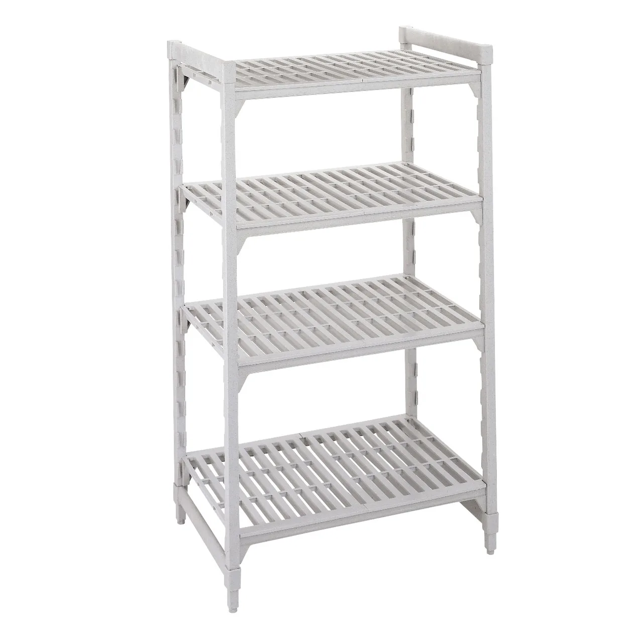 Cambro CPU182484V4PKG Camshelving® Premium Vented 4-Shelf Starter Shelving Unit - 18" x 24" x 84"