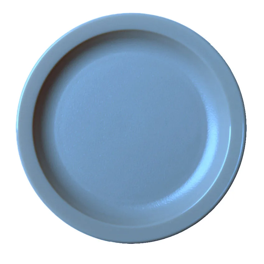 Cambro 55CWNR401 - 5.5" Slate Blue PC Plate, Narrow Rim, Scratch‑Resistant Finish, NSF, Made in USA