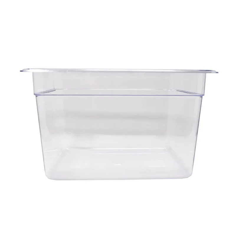 Omcan USA 80075 Plastic Food Pan 1/2 Size, 12-4/5" x 10-7/16" x 7-7/8" Polycarbonate NSF Approved