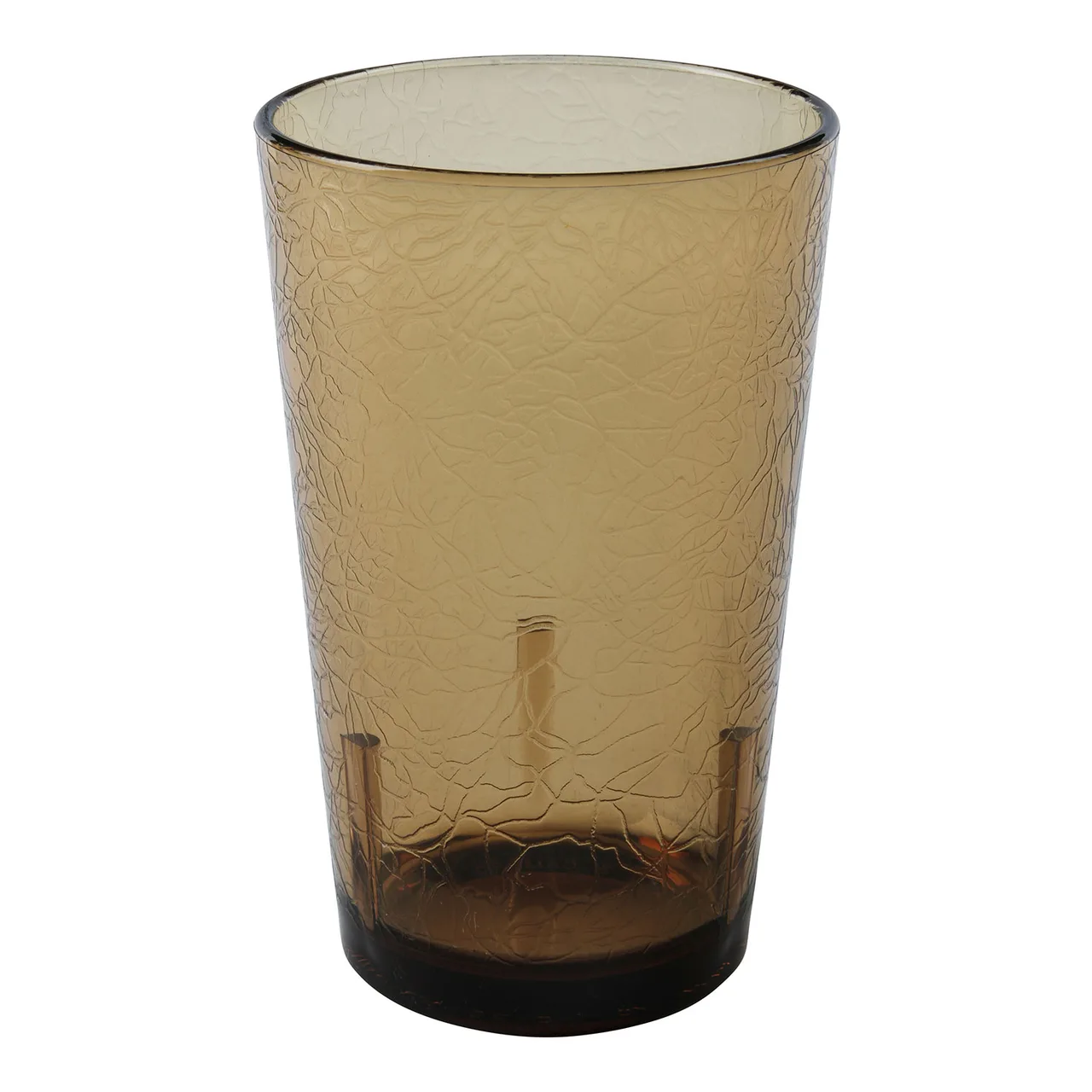Cambro D8609 - 8 oz Amber Crackled SAN Tumbler, 2-5/8" Top Dia, Made in USA